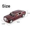 1:24 Rolls Royce Phantom Model Toy Car Alloy Diecast Simulation Sound Light Pull Back Collection Toys Vehicle For Children Gifts