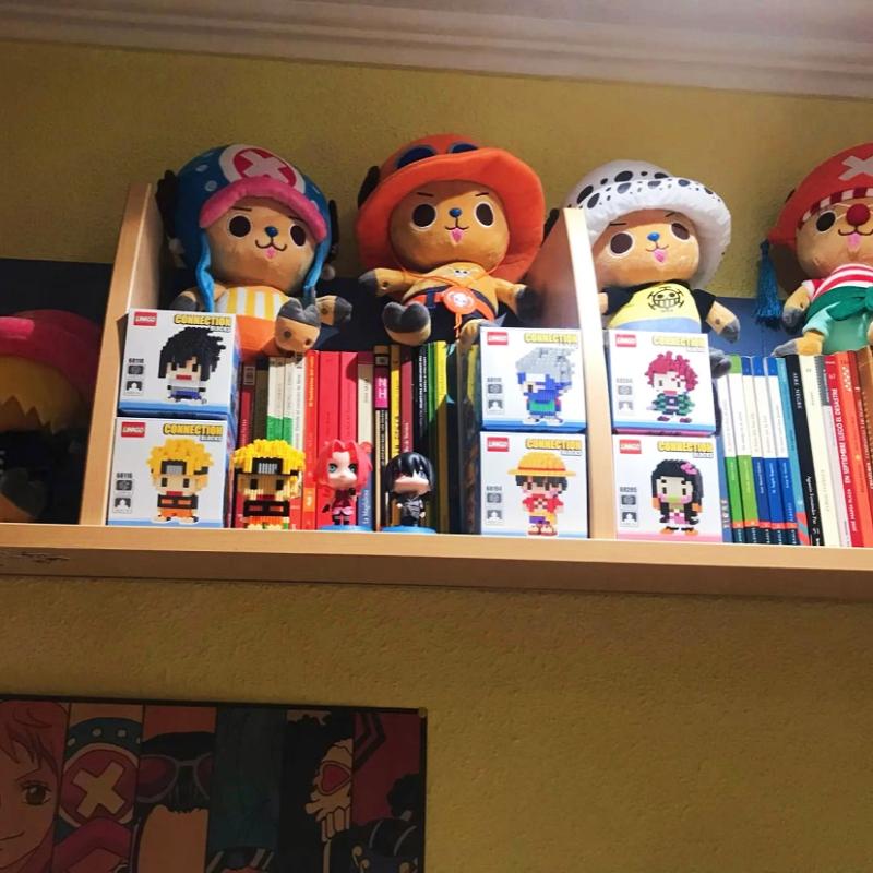 Naruto Diamond Blocks Building Block Cartoon Warrior Tracksuit Anime Demon Fox Gourd Ninjutsu Children Toys for Boy Model