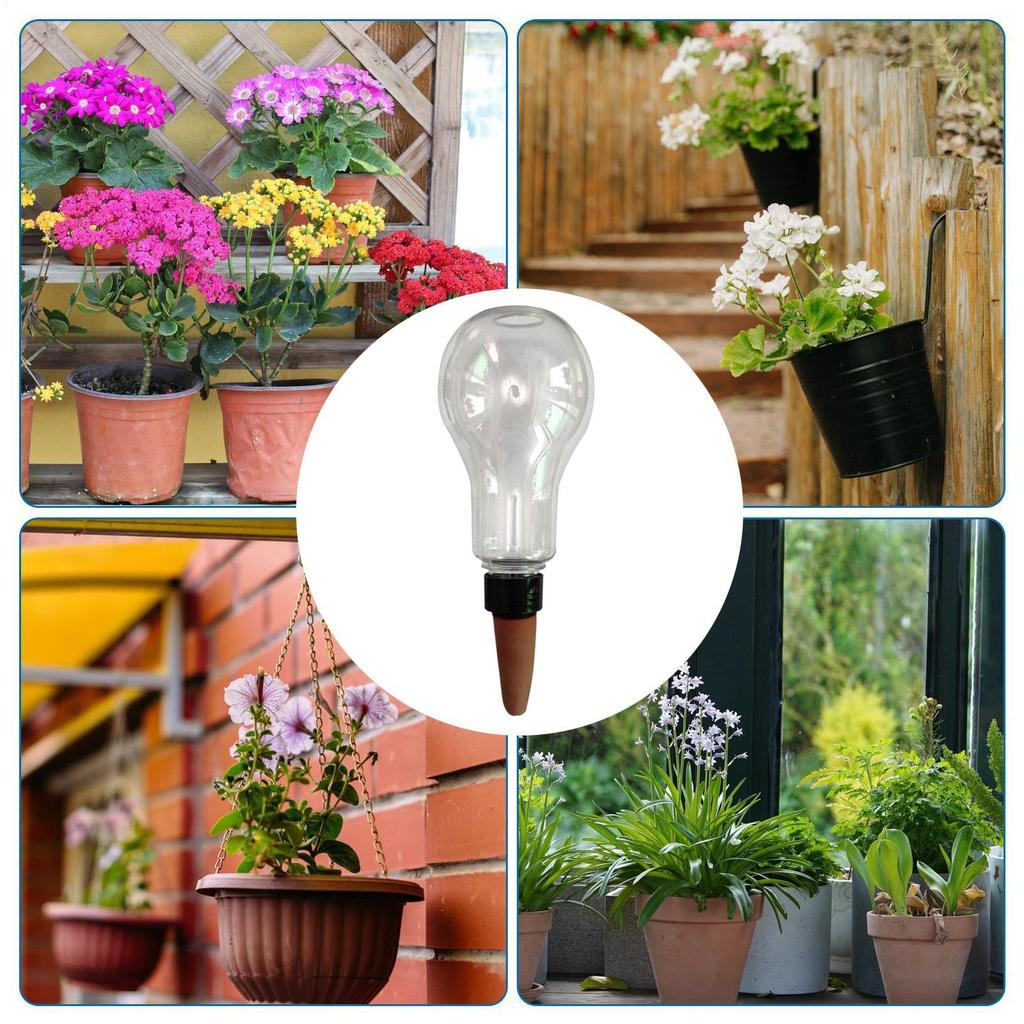 Automatic Plant Watering Bulbs 2Pcs Plant Watering Globes Shape Self Watering Device Drip Irrigation System for Potted Plants