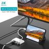 4 in 1 8Pin to HD + USBx2 + 8Pin Adapter for iPhone iPad Projector TV Mirroring Keyboard Mouse Camera Connection