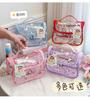 Crayon Shin Chan Makeup Bags Travel Cosmetic Organizer Cartoon Shin-Chan Handbag Wateproof Storage Bags Transparent Washing Bag
