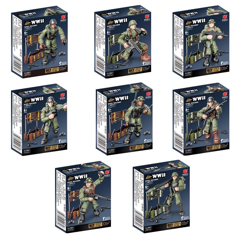 

Военные конструкторы Xiangjun: Минифигурки солдат Второй мировой войны и модель команды оборонной полиции XJ-9920