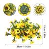 Sunflower Harvest Festival Wreath: Thanksgiving Door & Window Decoration with Faux Flowers