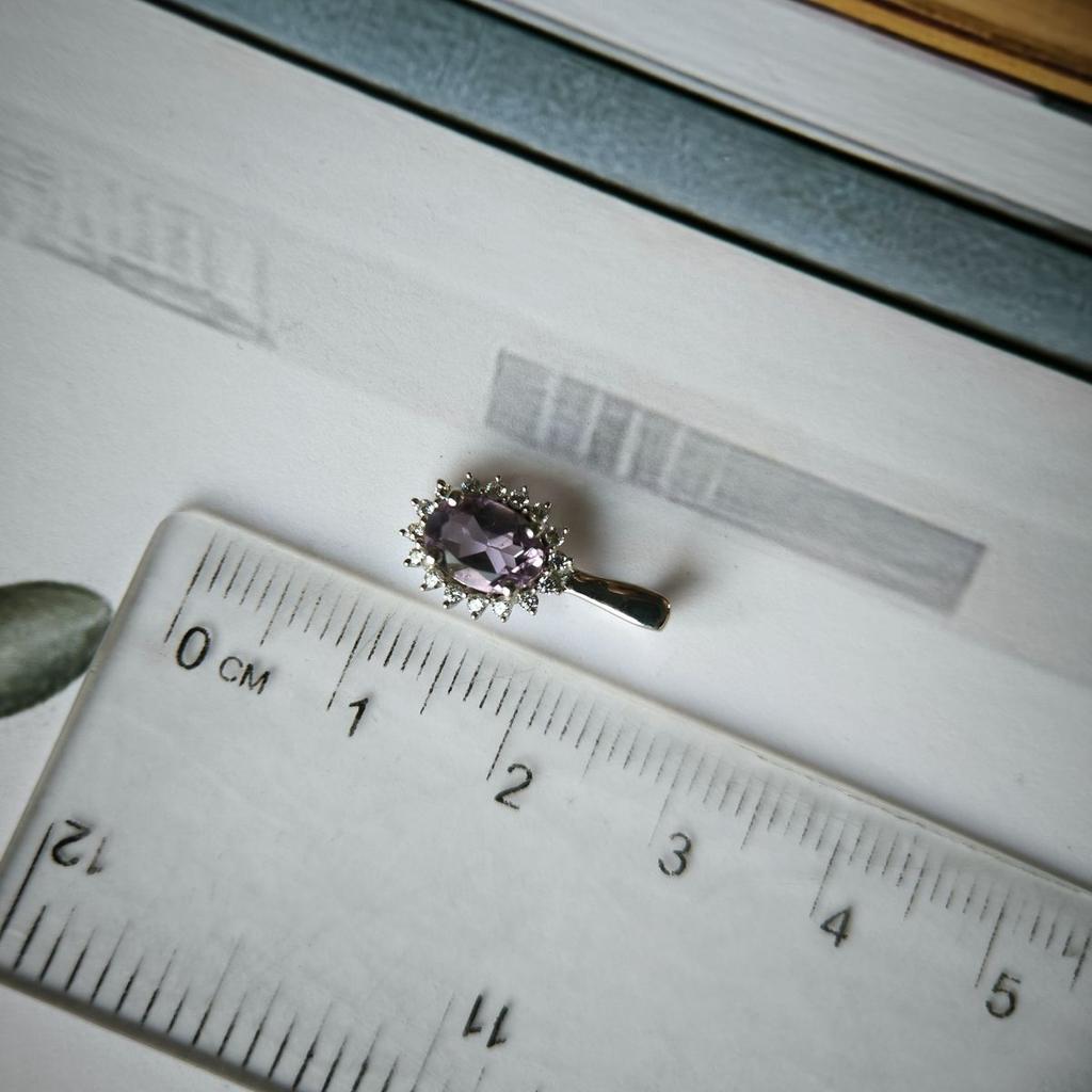 Серебряная подвеска с аметистом 0.821ct (2189169)