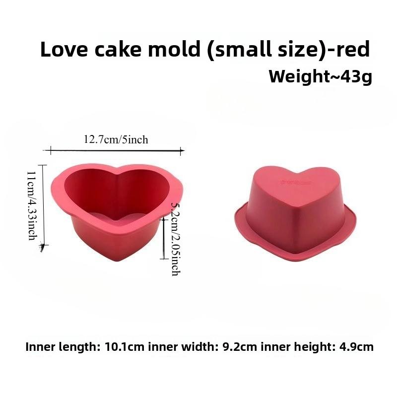 

Silicone Heart-Shaped Cake Molds Non-Stick Bakeware for Kitchen Baking Bread Mini Cakes Brownies Puddings Pastry Baking Pan Tool