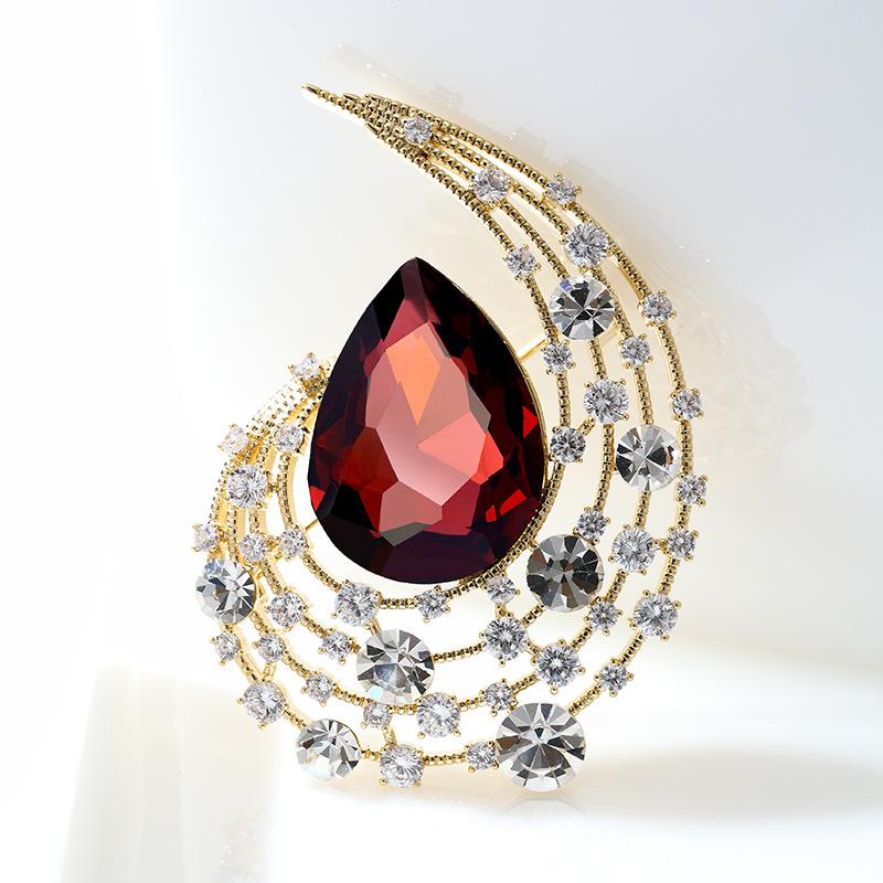 Broches Senior fleur feuille broche broches pour femmes costume pendentif mode broches bijoux