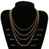 HIYEE 1.5 To 3 MM Thick Stainless Steel Box Chain Necklaces For Men And Women Jewelry Link Chokers With 18 To 24 Inches
