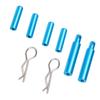 Metal Battery Plate Mount Aluminum Alloy Battery Plate Fixing Column Kit for Tamiya TT01 Sports Car