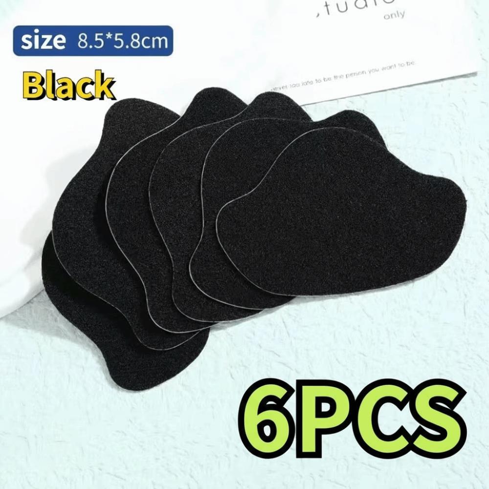 

6pcs Repair Holes Sports Shoes Repair Stickers Self-adhesive Suede Heel Protector Unisex