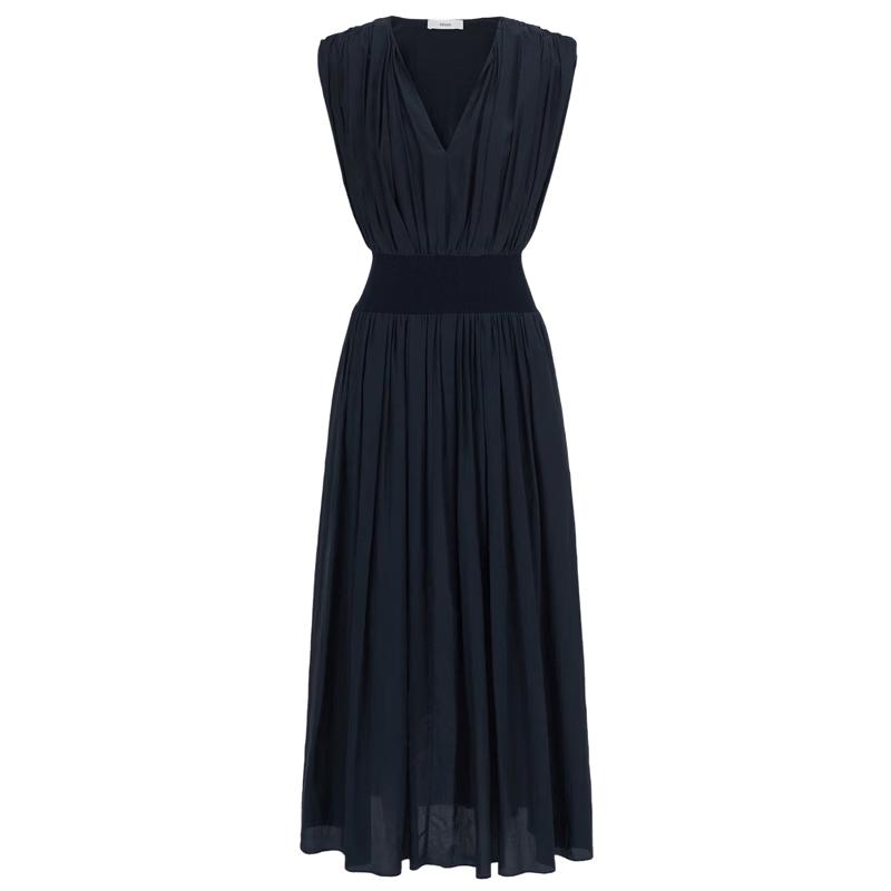Edition Women's Ruched Waist Sleeveless Maxi Dress