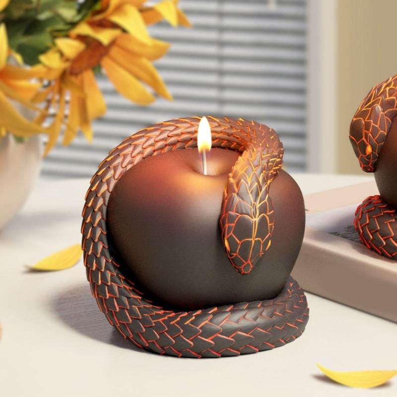 3D Apples Candle Molds DIY Epoxy Resin Molds Silicone Molds Castings Molds Ornament Plasters Molds for Cake Decoration