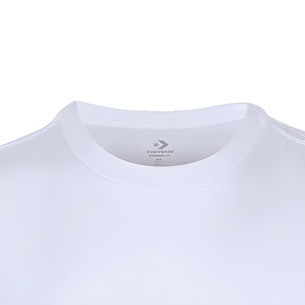 Converse T Shirts Unisex White Crew Neck Moderate Straight Fit 10022782-A01