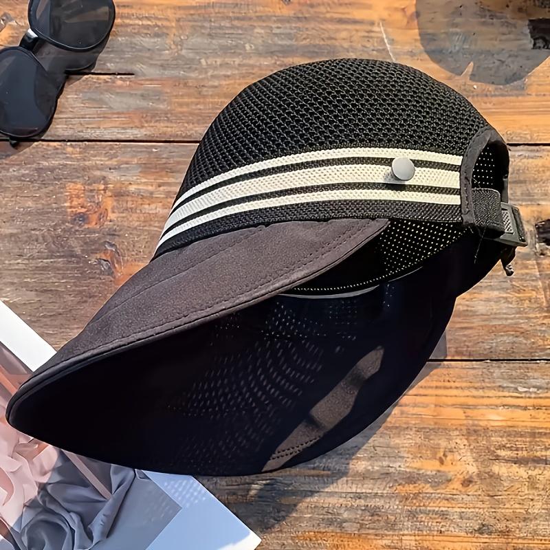 1 Stück Damen atmungsaktiver, leichter Eimerhut mit breiter Krempe, mit Stroh und schwarzer Borte | Stilvoll für Outdoor-Aktivitäten, Strand und Sommer-Mode