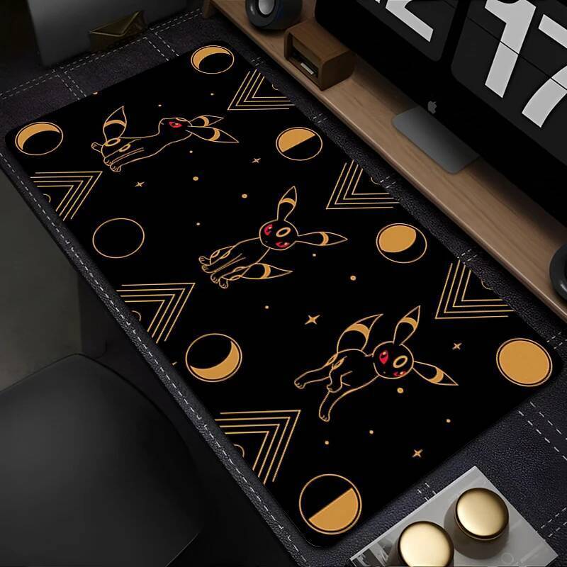 Mouse Pad Kawaii Flower Pattern XXL Keyboard Rug Laptop Japan Anime PpokemonS Mousepad PC Cute Eeevee Gamer Cabinet Desk Mat