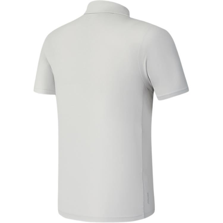 Fila Fitness Series Soft Versatile Skin-Friendly Short Sleeve Polo Shirt Men Tops Light-Gray A11M521118F-GY