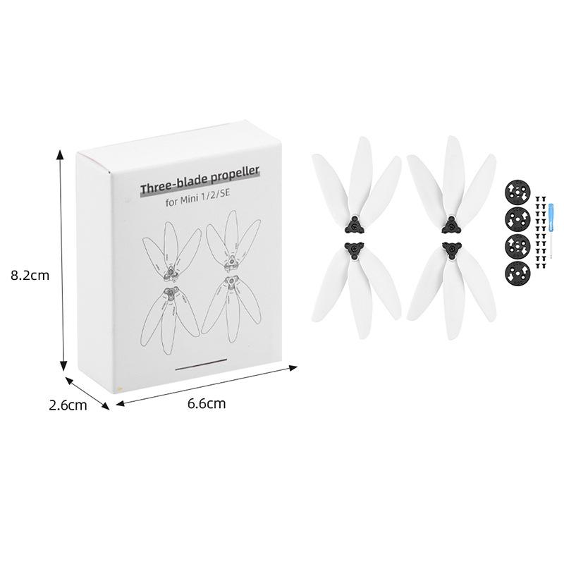 Suitable for DJI MINI 4K quick dismantling propeller 4726f color propeller MAVIC MINI 2 three-leaf propeller accessories