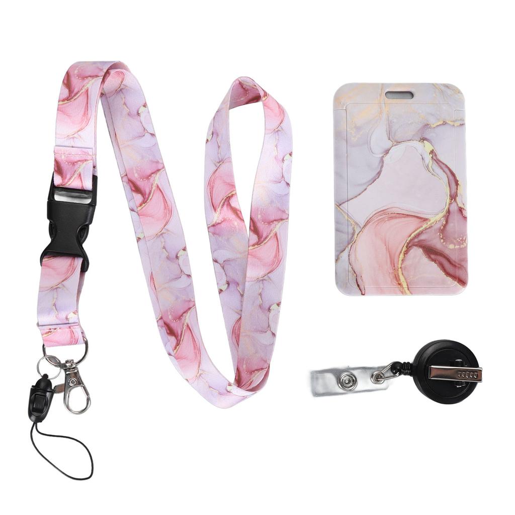 Ausweishalter mit abreißbarem Schlüsselbanddruck Vertikaler einziehbarer Ausweis mit Cliprolle für