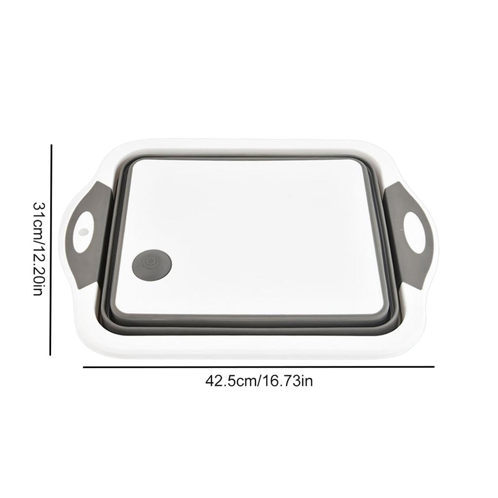Multi Functional Foldable Spoon Cutting Board Multifunctional Silicone Foldable Cutting Board Dishwashing Basin Cutting Board