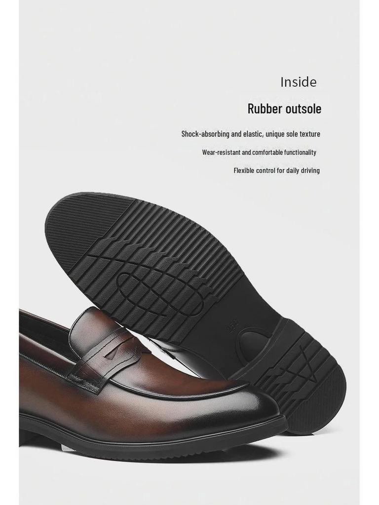 Men's Luxury Height-Enhancing Slip-On Leather Loafers