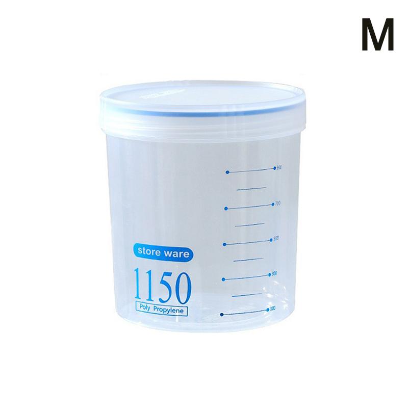 

Прозрачные банки для хранения продуктов большой вместимости, герметичные, влагостойкие, кухонные контейнеры для хранения крупы, пластиковая герметичная банка для продуктов M