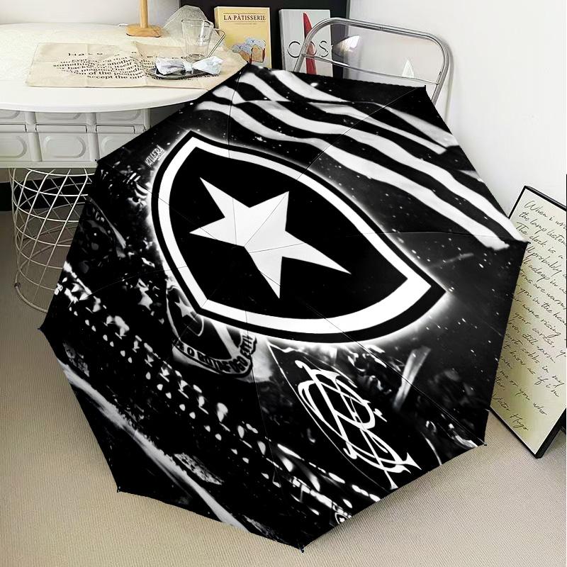 1PC Botafogo De Futebol E Regatas Printed Umbrella Folding Umbrella, Automatic Umbrella 8-Frame for Travel, Camping Fan Gifts Christmas Gifts