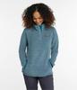 LL Bean Tumbled Sherpa Fleece with Snap US Fit Mallard 1000157723 Women's Pullover, Regular, Medium, Blue,