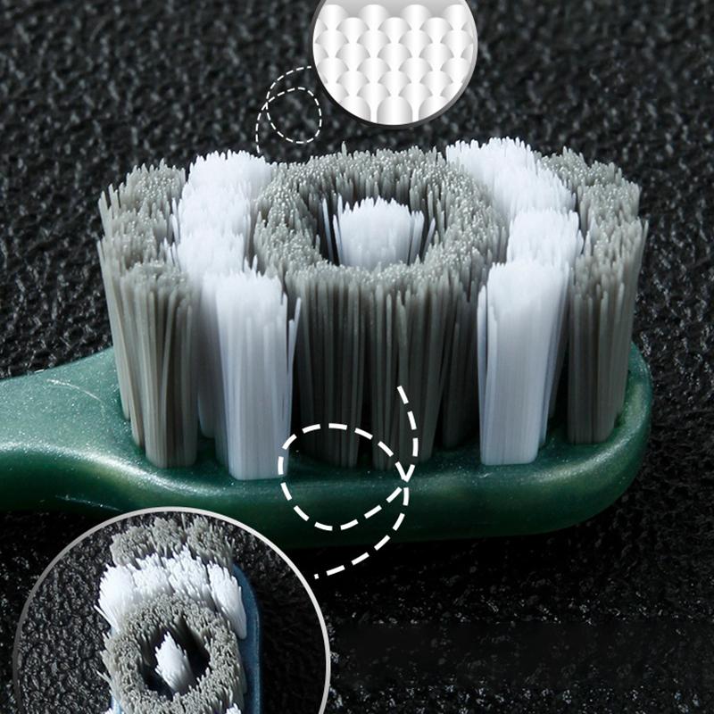 Toothbrush Whiten Tooth Super Hard Bristles Cross Remove Tongue Plaque Bacteria Stains Dental Oral Care
