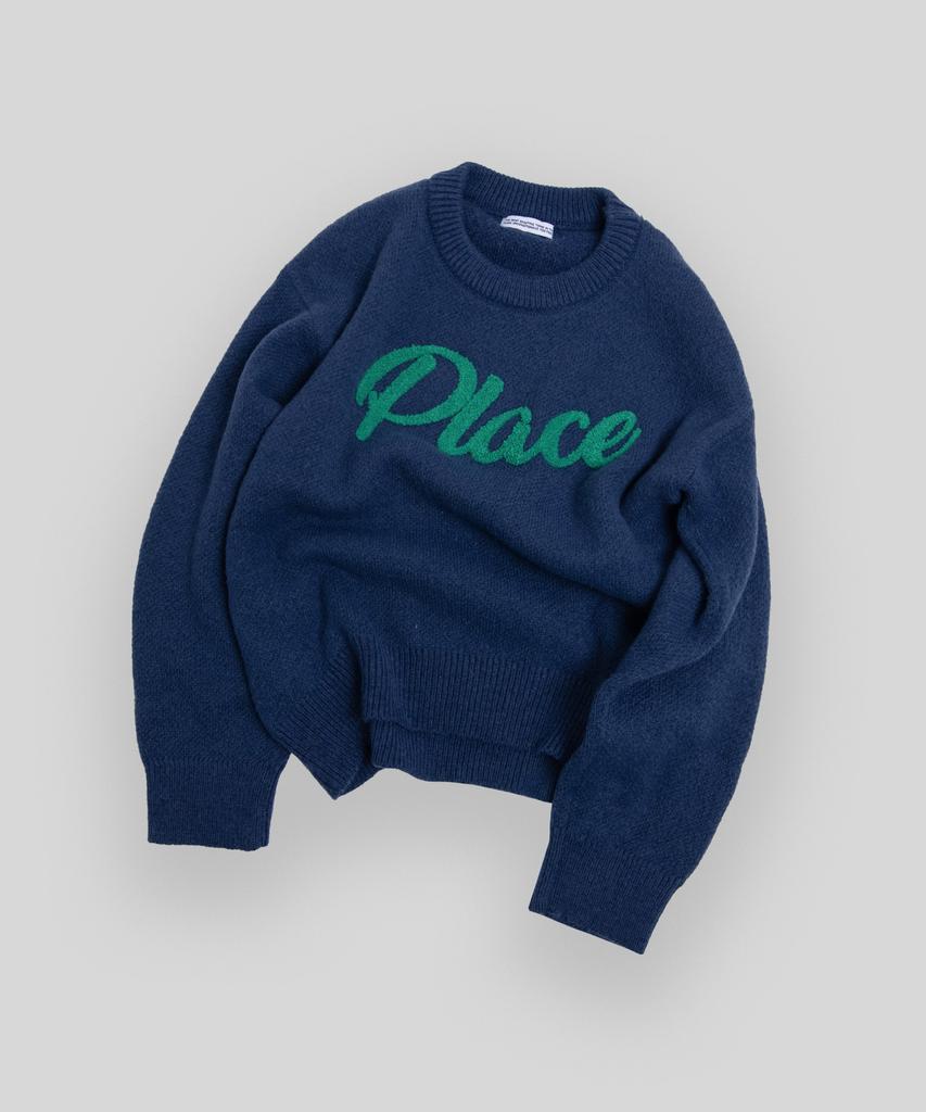 PLACE STUDIO Soft Logo Pullover Color Block Knit T-Shirt _ 3 Colors
