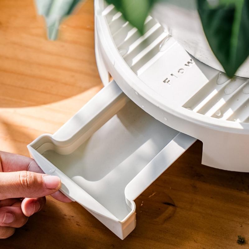 Mobile Plant Holder with Easy Glides Wheels Plant Transport Tray Flowerpot Mover for Protecting Floor from Scratches