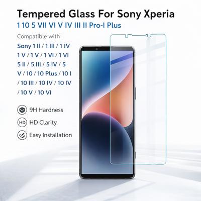 Gehard Glas Voor Sony Xperia 1 10 5 VII VI V IV III II Pro-I Plus Beschermfolie Oleofobe Coating FM0001