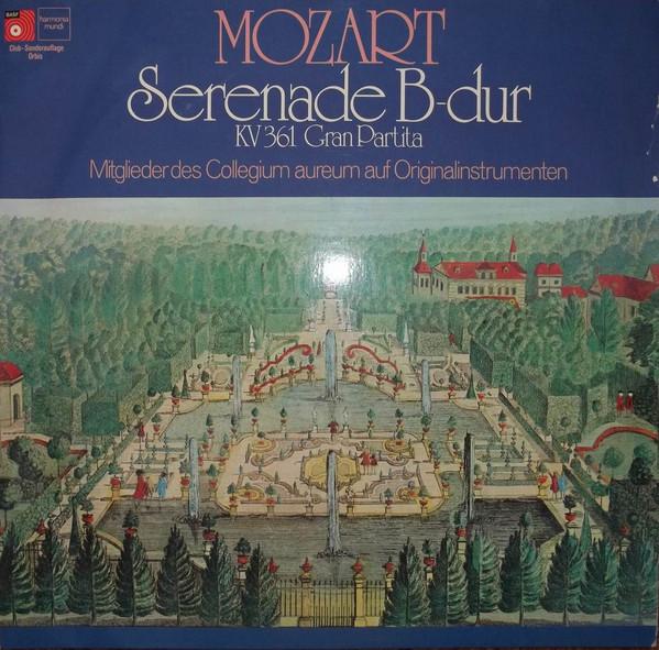 

LP Record WOLFGANG AMADEUS MOZART , COLLEGIUM - Serenade B-Dur KV 361 Gran Partita 63560 BASF 1975 Germany Classical Used