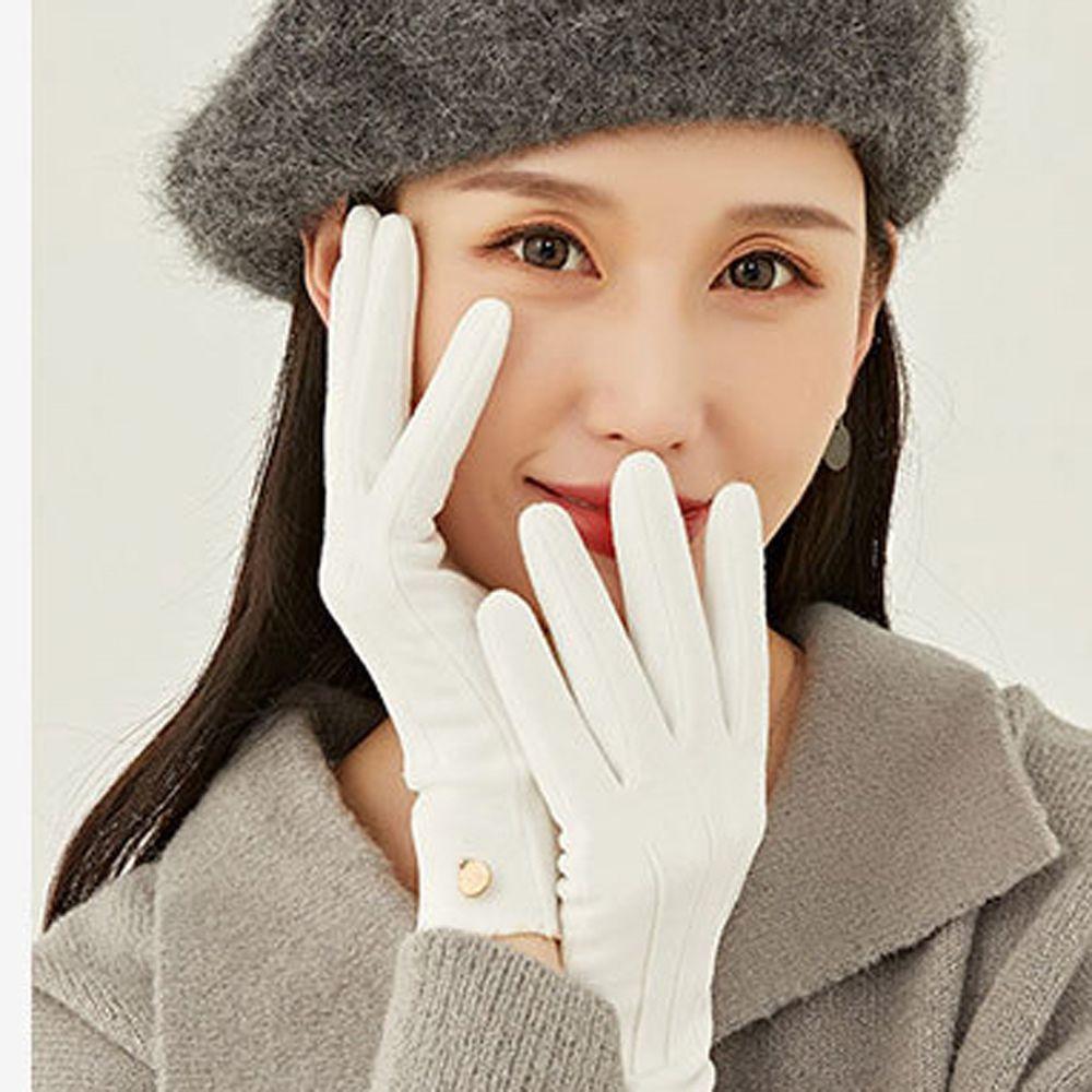 Windproof Keep Warm Outdoor Simple Flip Cover Gloves Female Gloves Thick Mittens