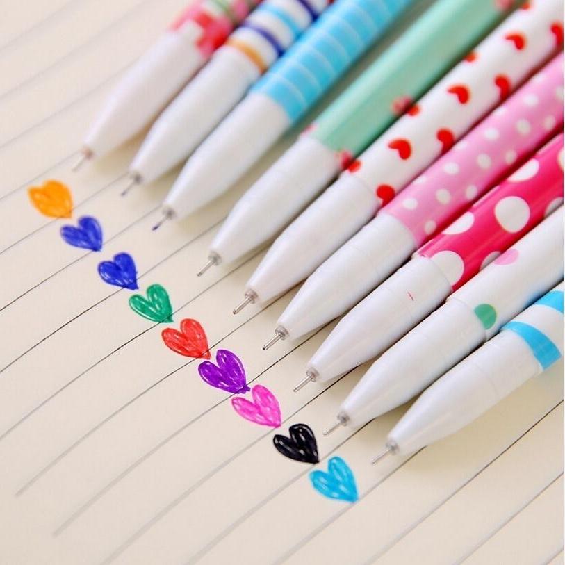 10pcs / Pack  0.38mm Korean  Gel Pens   School Stationery Office Lovely Flora