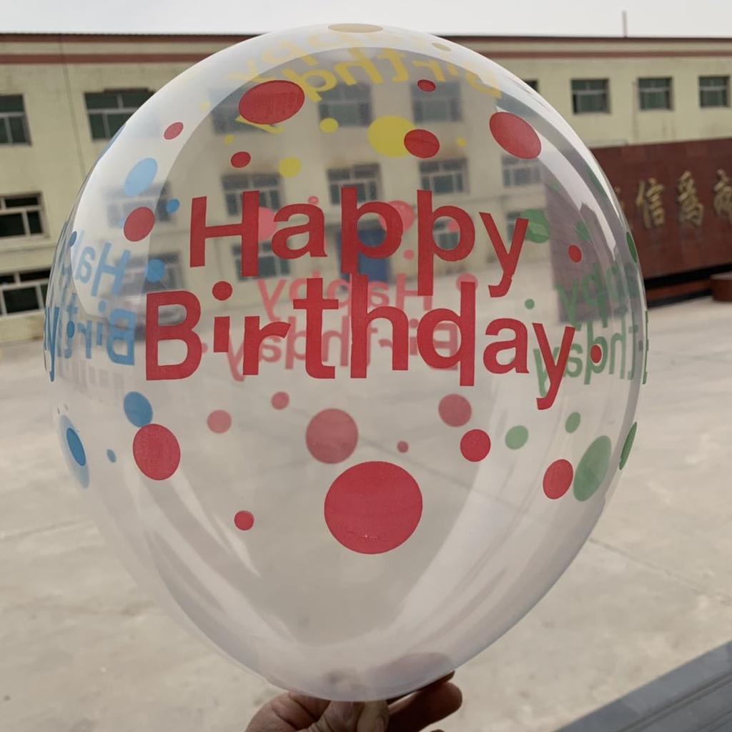 Boy Girl Balloon Girl Boy Gender Reveal Transparent Full Flower Balloon Birthday Supplies 100pcs 