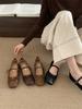 In the Autumn of 2025, the New Models Cover the Ancient Square Head Flat Mary Jane Shoes, Women's Versatile Bow, Shallow Mouth Single Shoes, Wome
