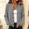 Women's Casual Plaid Print Long Sleeve Button Front Knit Cardigan Sweater for Fall Winter Everyday Wear