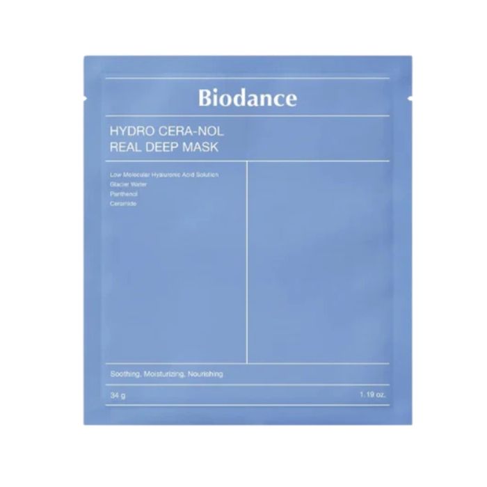 Masque Visage Hydratant - BIODANCE - Hydro Cera-nol Real Deep Mask - 34g - Vegan - Peaux Sèches