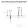 5Pcs Plastic Golf Training Ball Tees Stand Height Adjustable Golf Tees Outdoor Step Down Golf Ball Holder Golf Gift