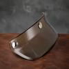 Motorradhelm Visier mit 3 Druckknöpfen, Flip-Up-Stil, Offene Gesichtsmaske, Für 3/4 Helme