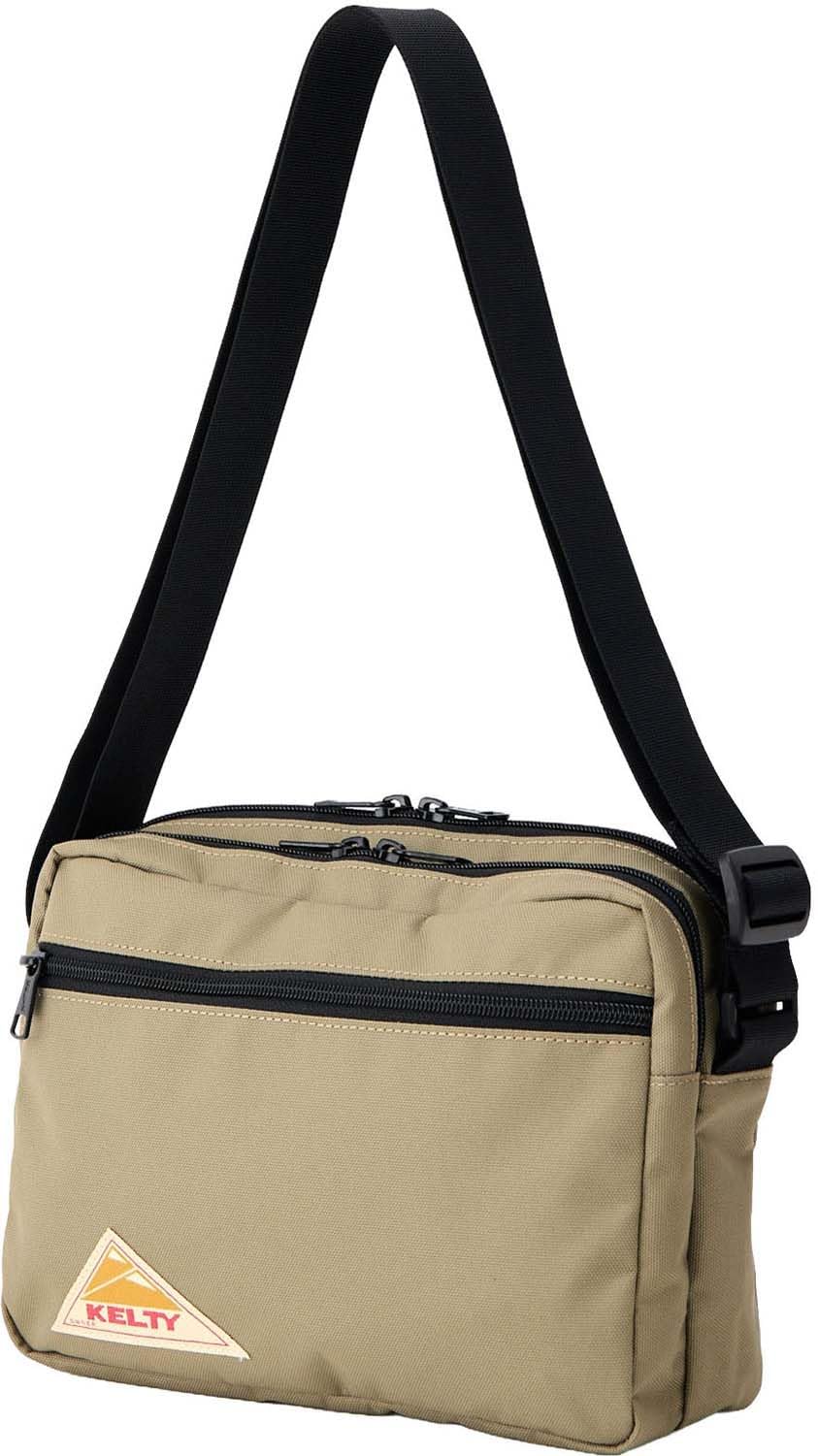 KELTY Outdoor Shoulder Bag ES RECTANGLE ZIP SHOULDER M 5L Tan 3259271026