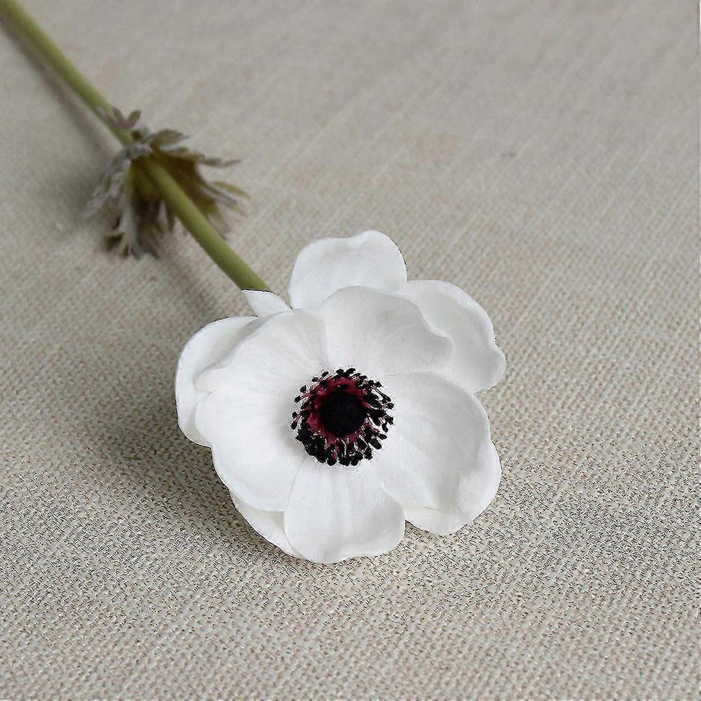 Artificial Real Touch Dandelion Bouquet Indoor Home Decoration (white - 10 Pieces)