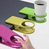 Clip On Cup Holder Mug Holder Clamp for Camping Chair Sunbed 6.5cm Diameter Portable Desk Side Mug Holder for Office Auto Travel Family