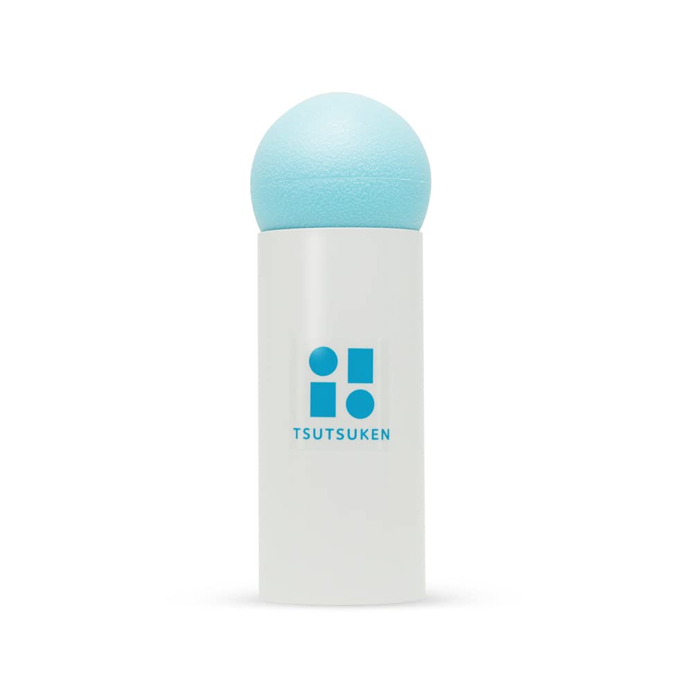 Tsutsuken Kendama Short Snow Mint with White TsutsukenLight Blue Dots S-0005