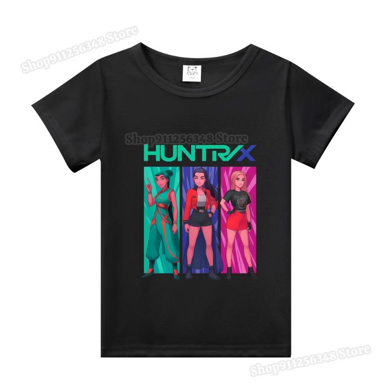 Barneklær Tegneserie Anime K-Pop Demonjegere Trykk T-skjorte Rumi Zoey Mira Topper Huntrix Saja Gutter Derpy Tiger Barneklær