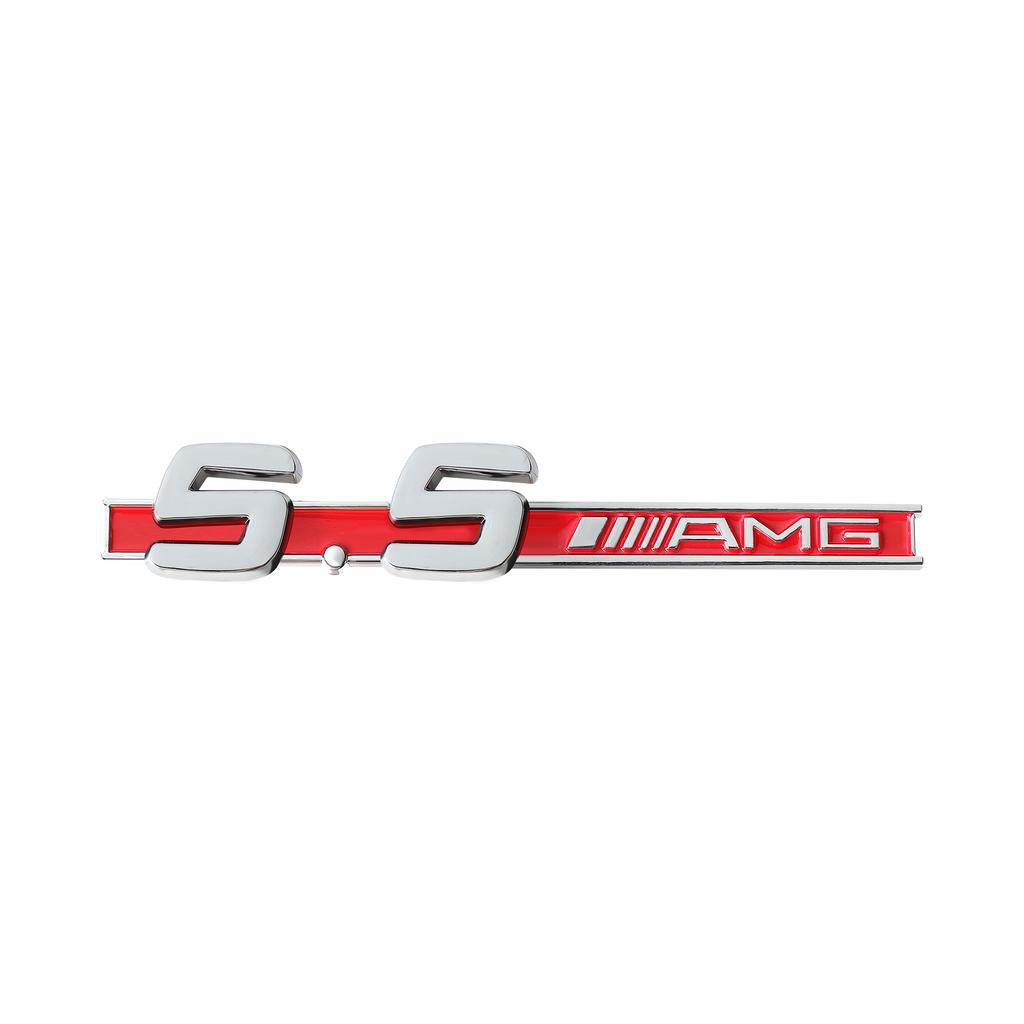 1PCS 3D ABS Car Side Fender Emblem Decoration Body Trunk Badge Sticker Auto Accessories For Mercedes Benz 3.2 5.5 6.3 6.5 AMG