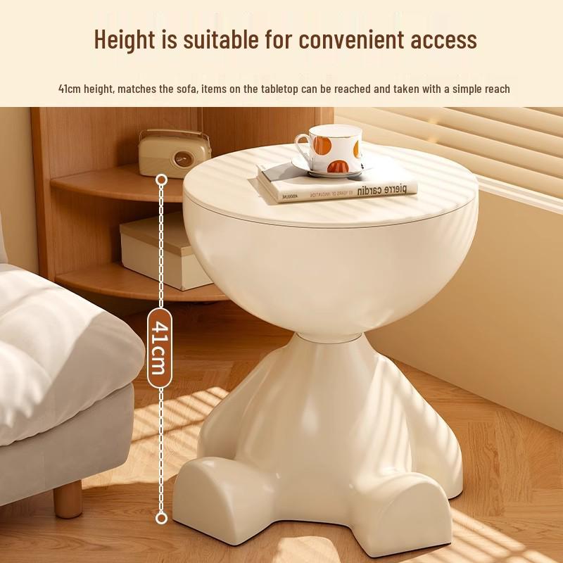Modern Minimalist Bedside & Coffee Table: Simple, Creative Design for Bedroom, Living Room, Balcony, or Corner Spaces.