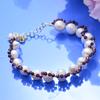 New Style Elegant Natural Freshwater Pearl & Garnet Stone 14K Gold Filled Female Short Beads Chain Bracelet  Gifts 2026