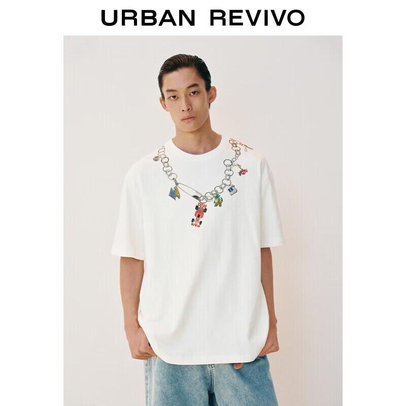 UR2026 Men s Trendy Graphic Print Cotton T-Shirt L