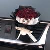 Natural Mini Rose Dried Flower Bouquet Car Air Outlet Pendant Aromatherapy Decoration Birthday Gift