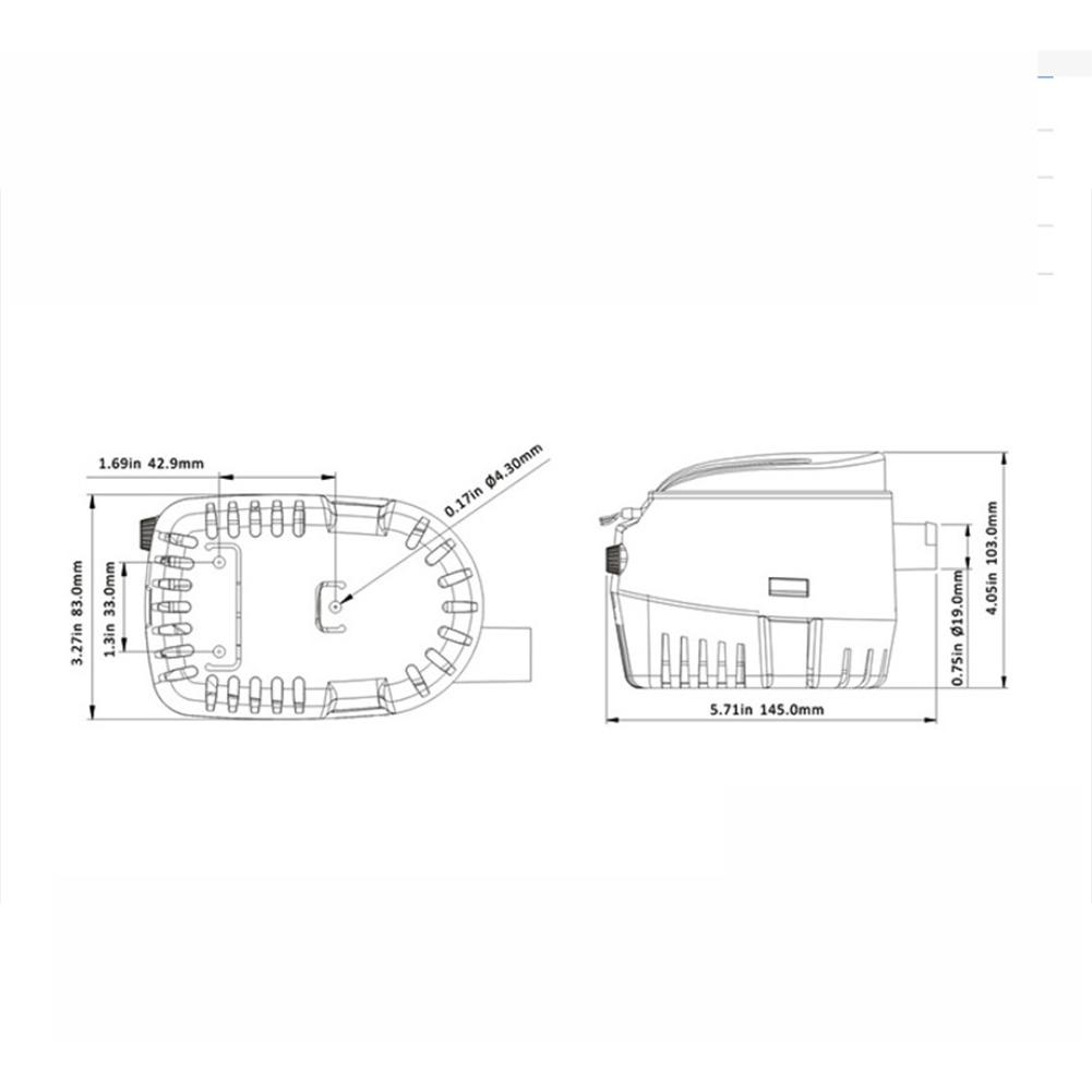 Automatic Boat Bilge Water Pump 12V 24V 750 GPH 1100 GPH Auto